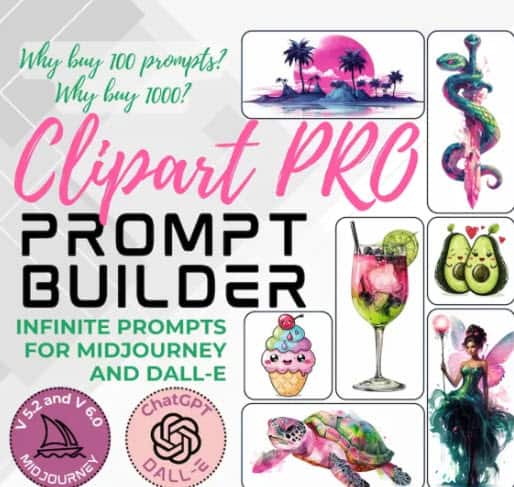 AIcreativeTools – Clipart Prompt Builder PRO Version for Midjourney