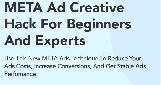 Godson Okorodudu – Meta Ad Creative Hack