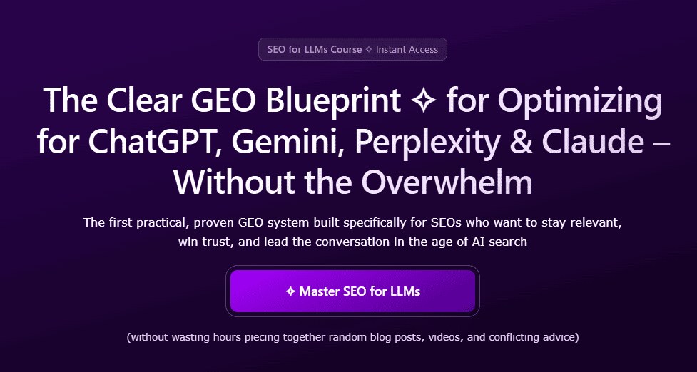 Kristina Azarenko – SEO For LLMs The GEO Blueprint