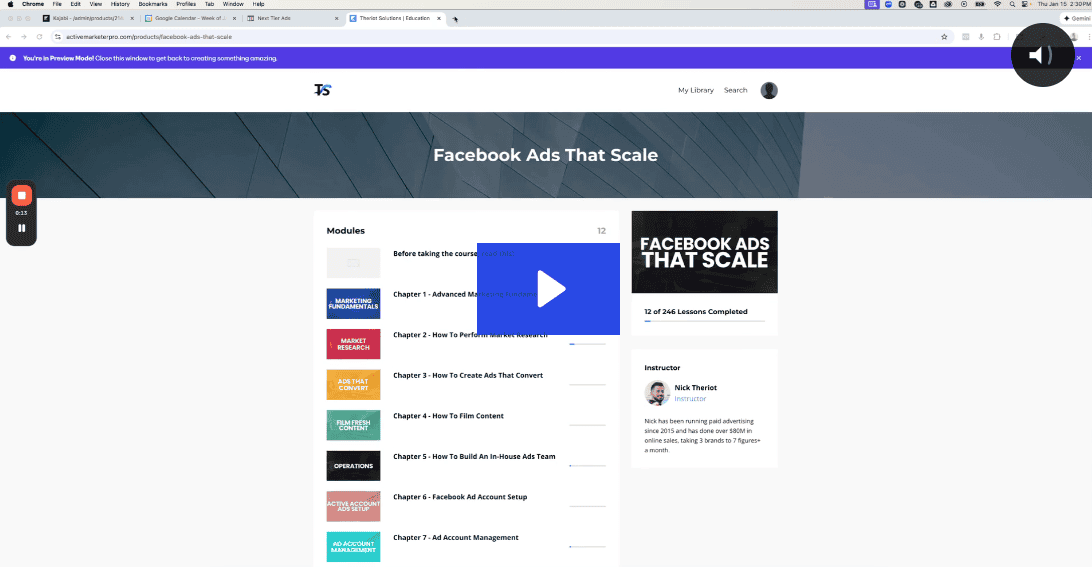 Nick Theriot – Ads Fundamentals Blueprint Course