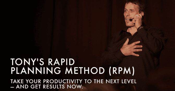 Tony Robbins – Rapid Planning Method