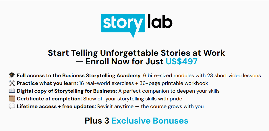 GetWSOdownload logo with text 'Start Telling Unforgettable Stories at Work'.
