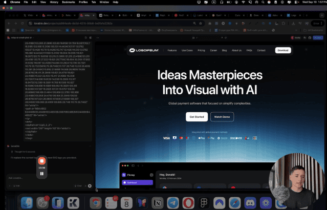 Screenshot of getWSOdownload platform showcasing AI-powered ideas.