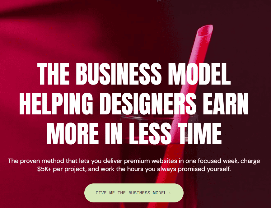 Business model helping designers earn more in less time with proven methods.