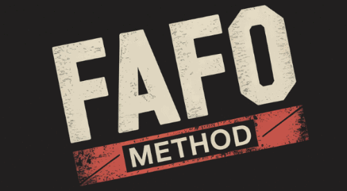 FAFO Method logo with bold text on black background for digital marketing.