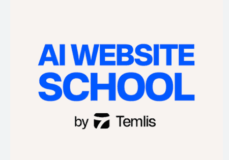 AI Website School logo with Temlis branding for online training.