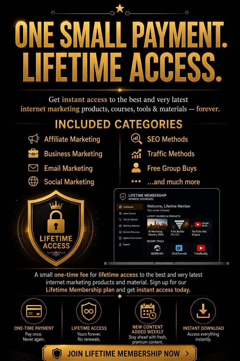 Membership lifetime access for getWSOdownload with instant internet marketing tools.